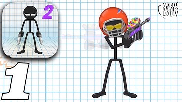 GUN FU STICKMAN 2 - Gameplay Walkthrough Part 1 (iOS Android)