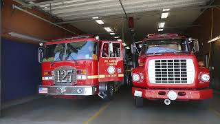 LACoFD Quint 127 is toned out to an auto accident