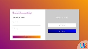 Awesome Login Form with pure HTML and CSS | Timelapse | With source code