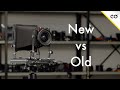 New vs old large format cameras  super film support
