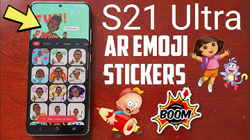 Samsung Galaxy S21 Ultra AR Emoji Stickers Make Custom Stickers & Create GIFS/VIDEO For AOD Display