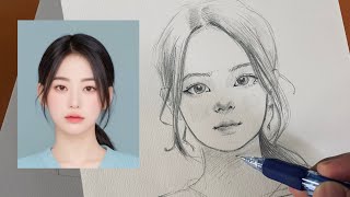 Drawing Pratice cute Girl’s Face vibe