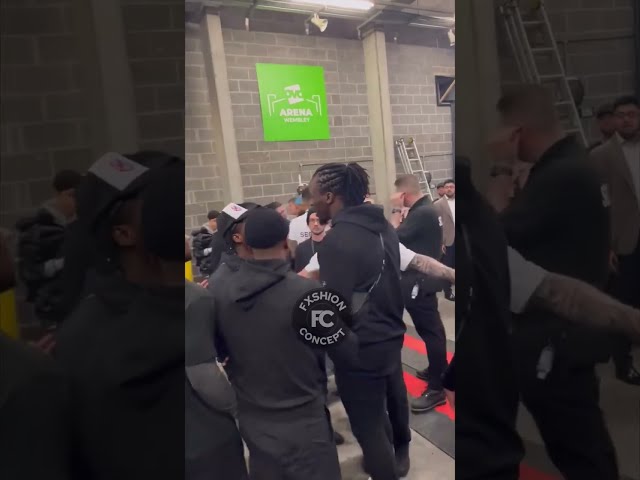 Bugzy Malone Kicking Off With Someone Backstage After The KSI Fight | Audio Saviours class=