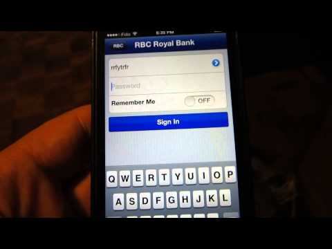 RBC (Royal Bank) iOS Application when Task-Switching