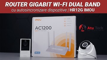 Routerul Wi-fi Gigabit Dual Band cu sincronizare automata pentru deviceuri Imou - HR12G AC1200