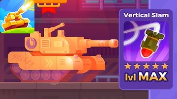 Tank Stars - Gameplay Walkthrough part 52 - Tank Abrams & Vertical Slam Weapon Max lvl(iOS,Android)