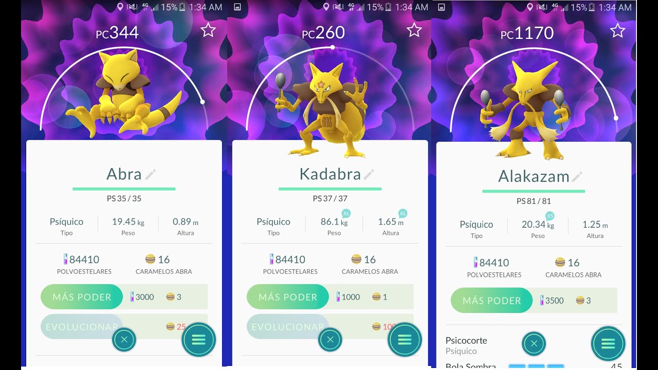 Pokemon Abra Evolution Chart