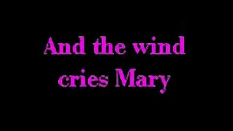 "The Wind Cries Mary"