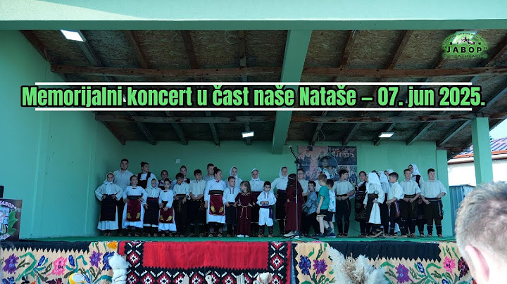 Memorijalni koncert u čast Nataše — 07  jun 2025