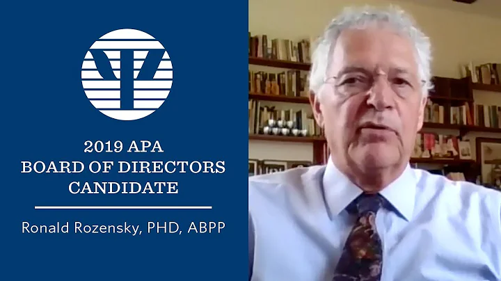 APA 2019 Board of Directors Candidate: Ronald Roze...