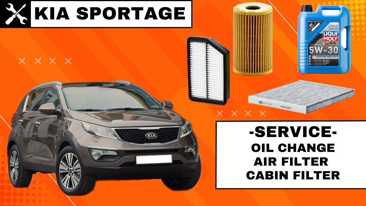 Kia Sportage SL 20102015 Service Oil Change, Air Filter and Cabin