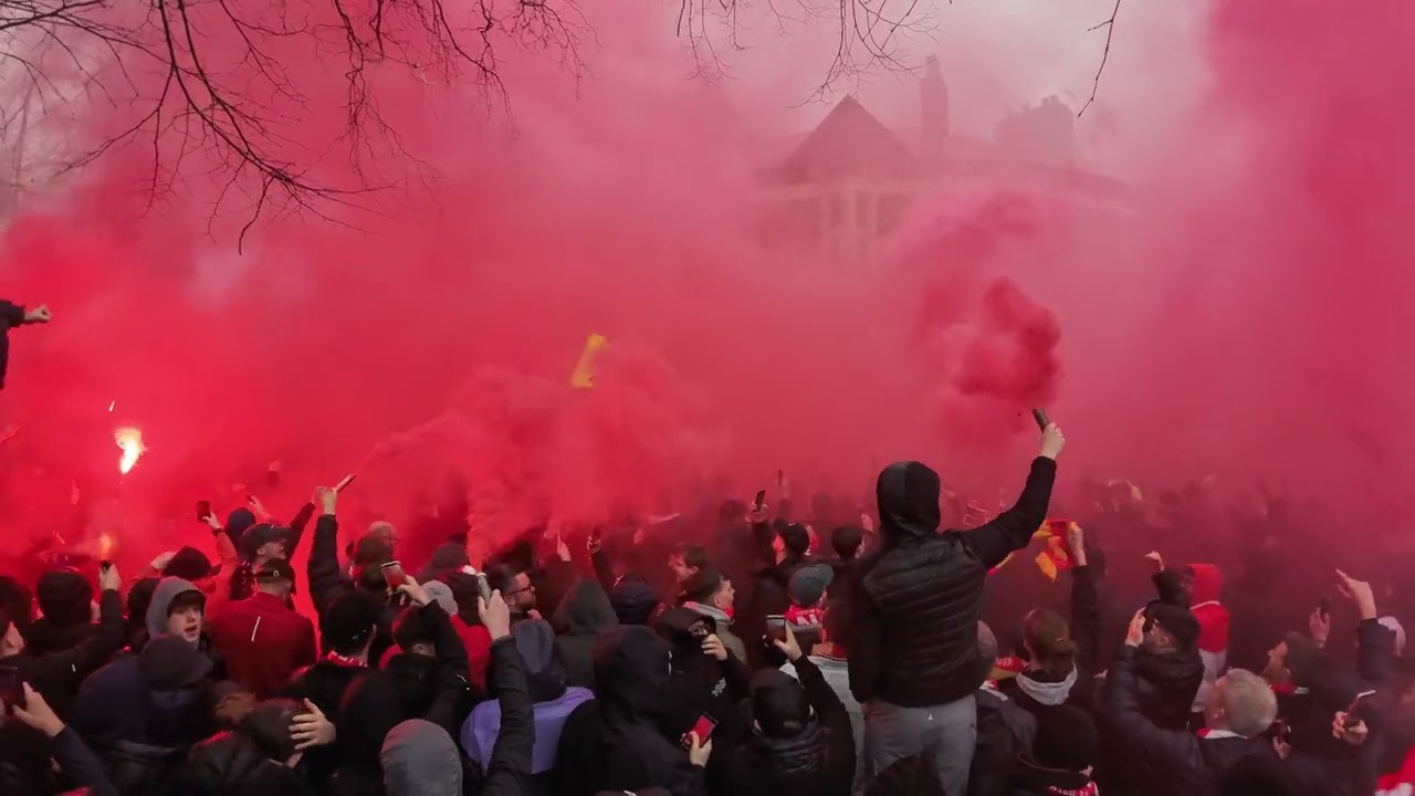 LIVERPOOL FC v MANCHESTER CITY  ANFIELD March 2024 RED HOT ATMOSPHERE and Mac Allister Pen