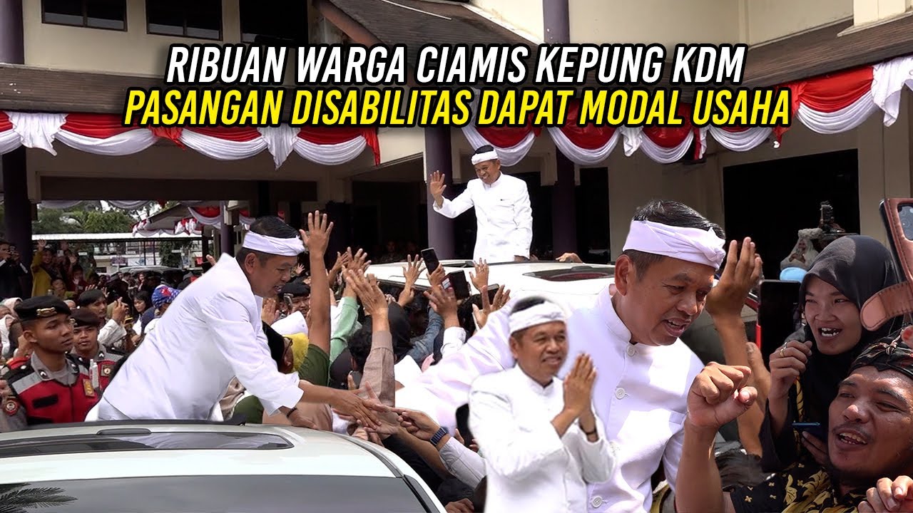 RIBUAN WARGA CIAMIS KEPUNG KDM | PASANGAN DISABILITAS BAHAGIA DAPAT MODAL USAHA