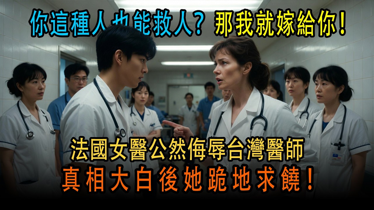 「你這種人也能救人_那我就嫁給你」公然羞辱台灣醫師的法國女醫師迎來的震撼結局