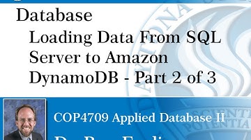 Database - DynamoDB Part 2 - Loading Data From SQL Server