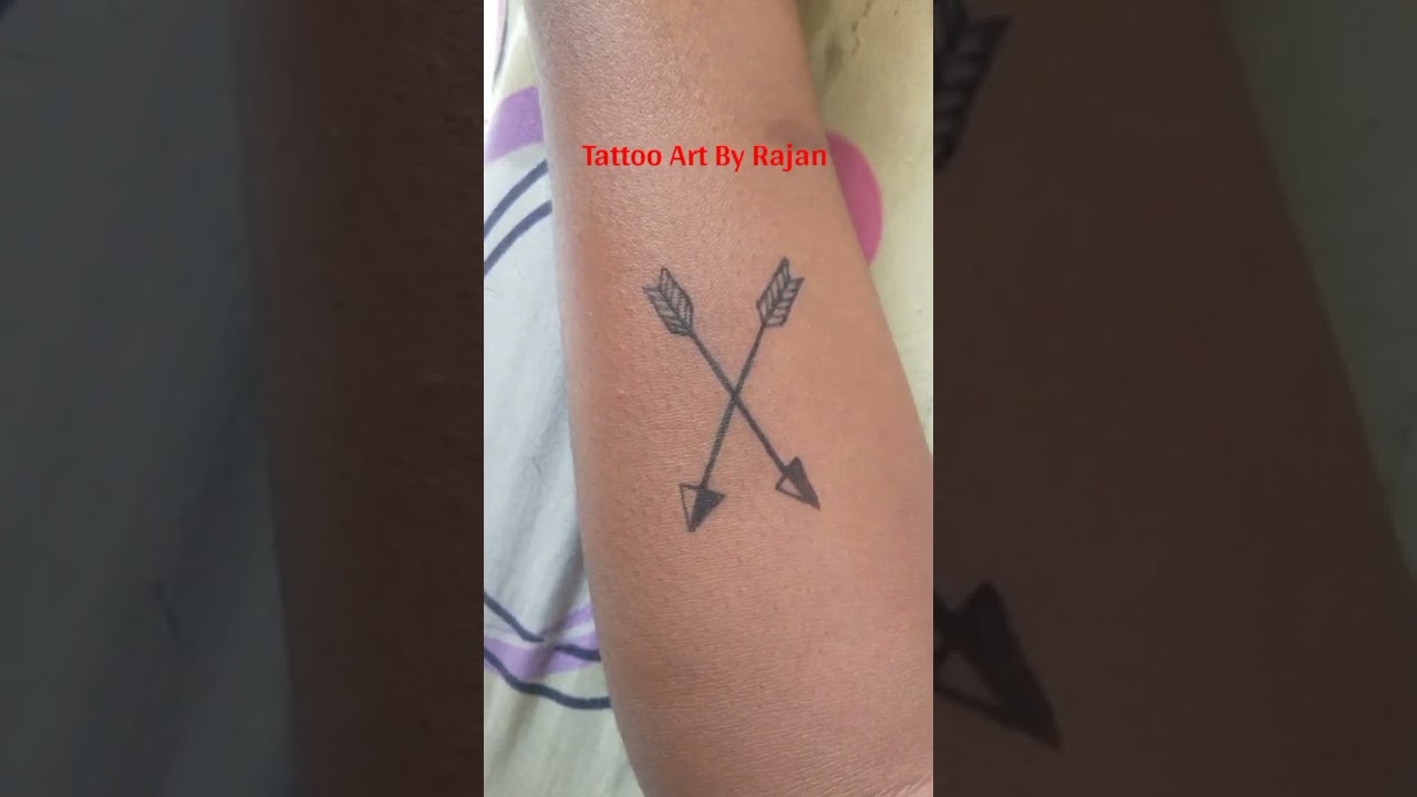 New tatt Crossed arrows and initials arrows tattoo initials font   Family tattoos Tattoo designs Compass tattoo