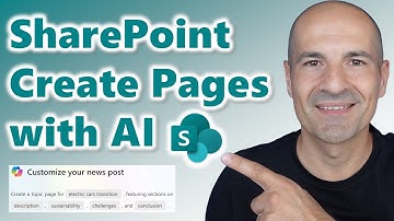 How to create SharePoint pages in seconds using Copilot [AI Page Creation]