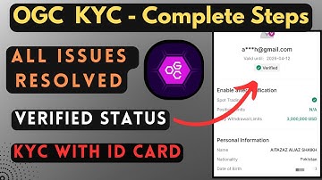 OGC KYC Complete Process | HashKey KYC | Verification Problem | Steps using ID Card