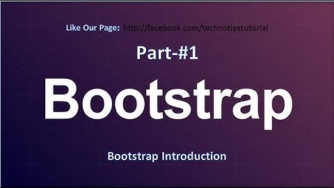 Bootstrap Tutorial - #1 Design your first html page with bootstrap
