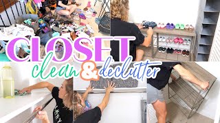 HUGE HALL CLOSET CLEAN OUT 2022 | THOROUGH CLOSET SPRING CLEANING MOTIVATION | DENISE BANGIYEV