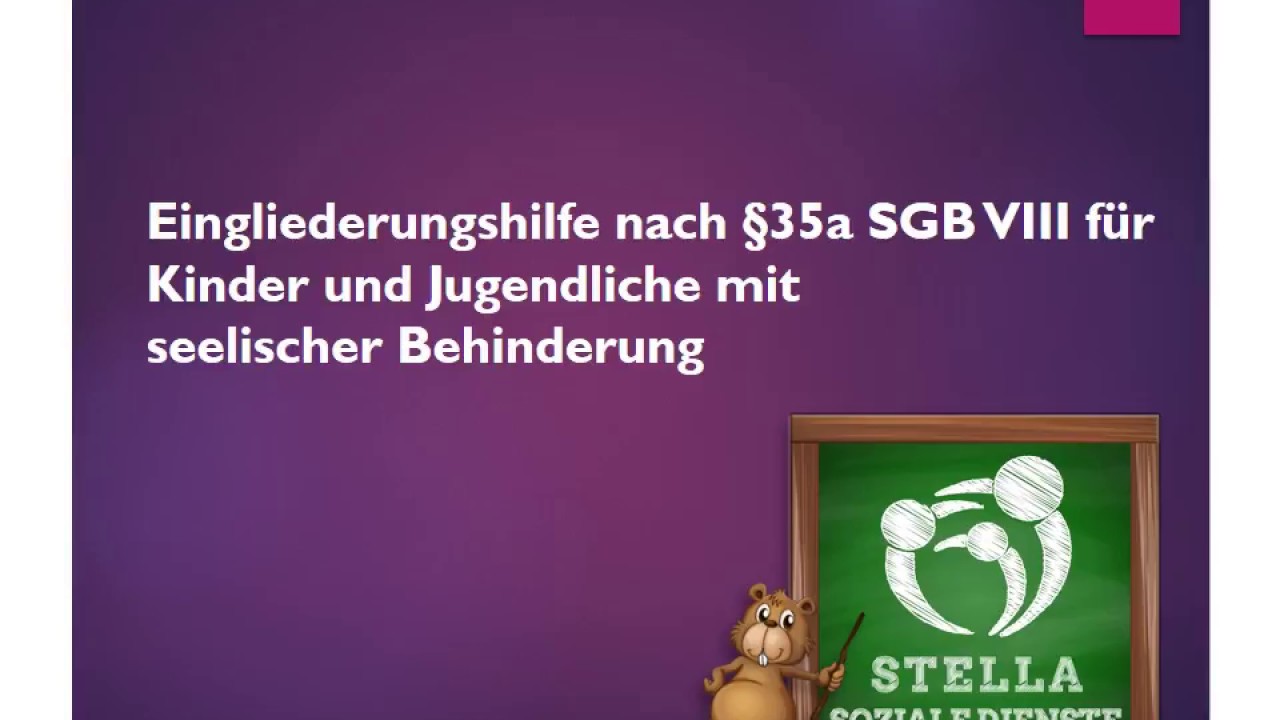 Eingliederungshilfe für seelisch behinderte Kinder und Jugendliche gemäß § 35a SGB VIII - YouTube
