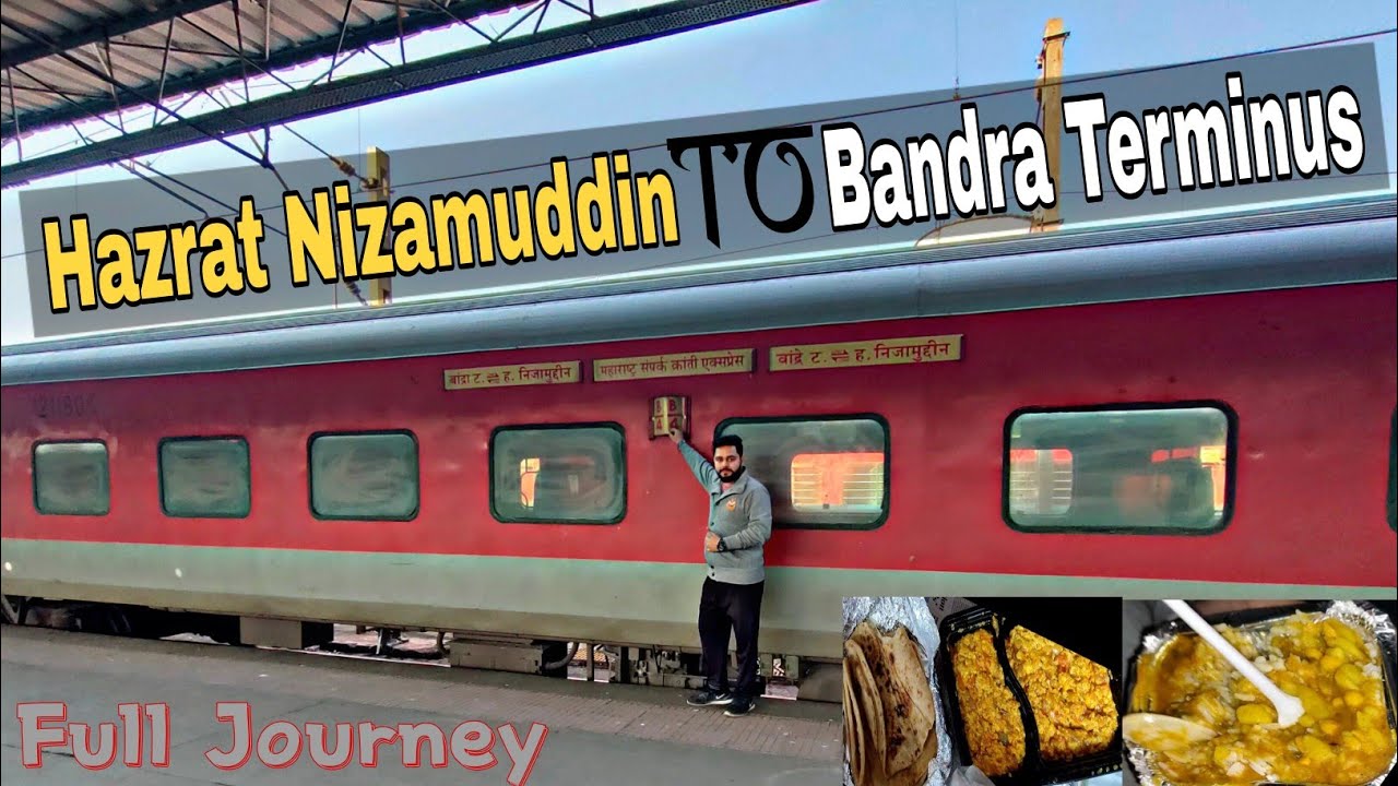 12908 Maharashtra sampark kranti express Full Journey H. nizamuddin to Bandra Terminus