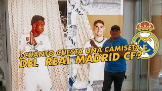 ¿Cuánto cuesta una camiseta del Real Madrid CF en una tienda oficial?  (Tour Santiago Bernabéu)