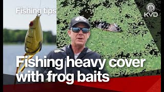 How to fish frog baits on lily pads for big bass bites - with Kevin VanDam