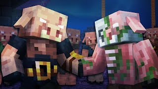 Piglin Life 05 - Brute And Zombified | Minecraft Animation