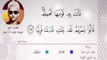 الشيخ عبده عبد الراضي ۞ یَـٰۤأُخۡتَ هَـٰرُونَ ۞ يا سلام علي هذا النداء ۞ رائعة سورة مريم