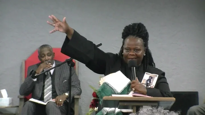 Evangelist Gloria Mitchell preach on" Holy is stil...