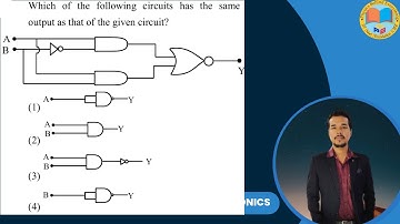 Which of the following circuits has the same output as that of the given circuit ? #jeemains2025