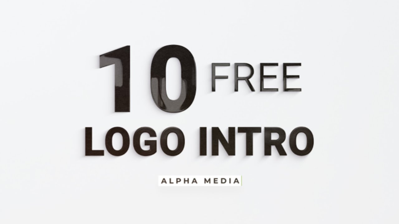 10 free Amazing logo intro After Effect Template - YouTube