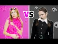 Amelia &amp; Avelina are Wednesday &amp; Barbie in Pink vs Black.