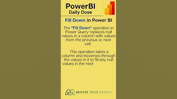 Fill Down in Power BI | PowerBI Desktop | #powerbi #powerbipro