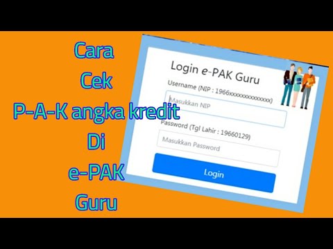 Cara Cek Penetapan Angka Kredit (PAK) Guru Di Info E-PAK Guru