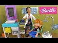 Princess Anna and Elsa Toddlers Dentist Visit Story with Barbie and Chelsea at Barbie Dentist Office