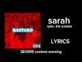 Sarah Tyler The Creator LYRICS