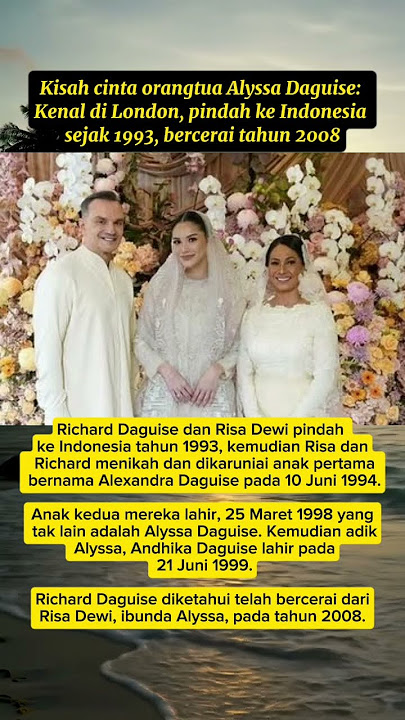 kisah cinta orangtua alyssa daguise, kenal di london, boyong ke indonesia, berpisah thn 2008 #shorts