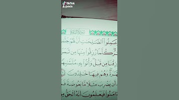 وبشر الذين آمنوا وعملوا الصالحات. سورة البقرة قرآن كريم قراءة جميلة جدا و مميزة.