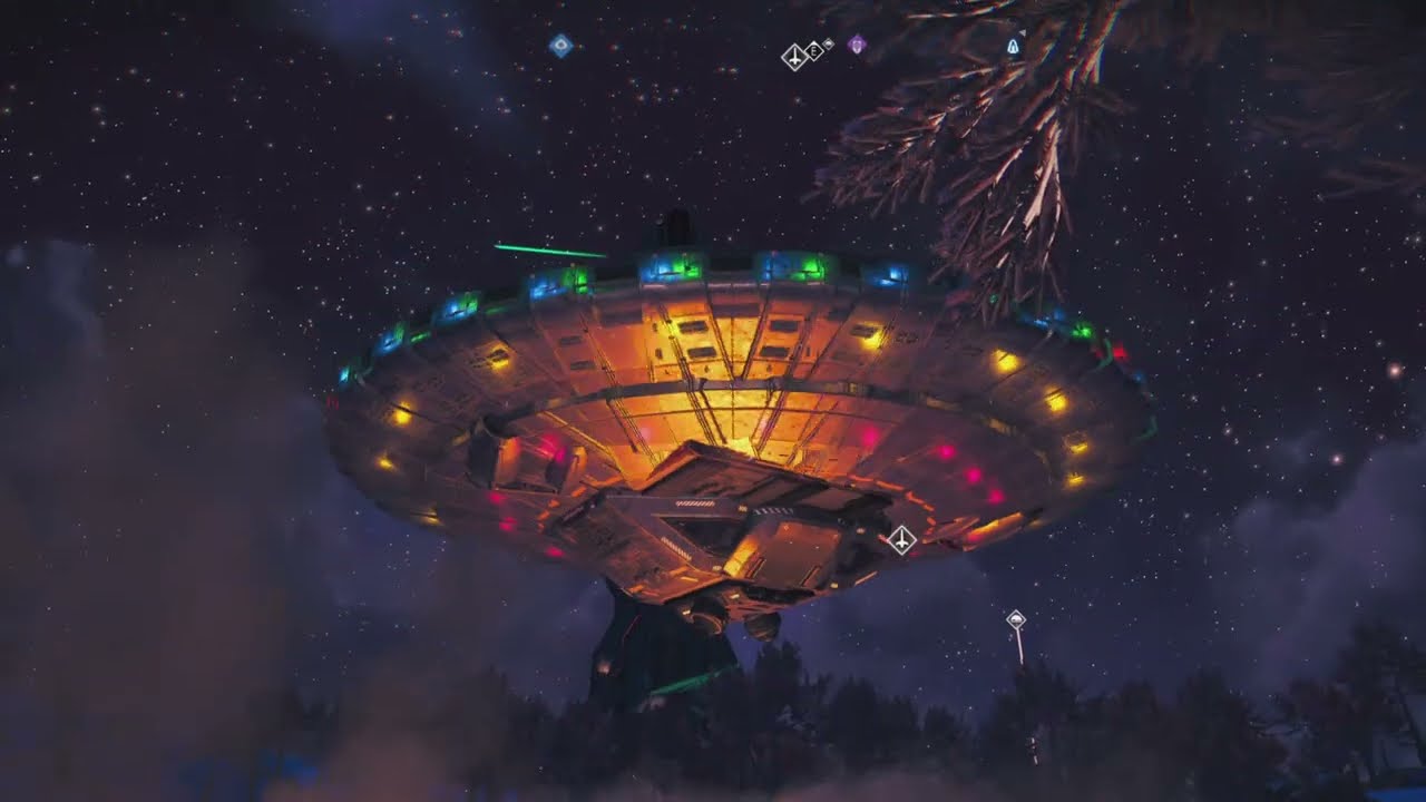 Flying saucer UFO V2 in No Man's Sky - YouTube