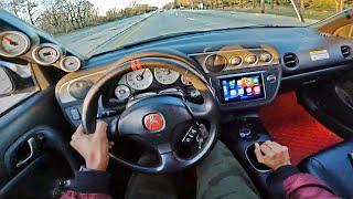 800HP AWD 2002 Acura RSX Type-S Straight Piped - POV Review ( Drive To Gym! )