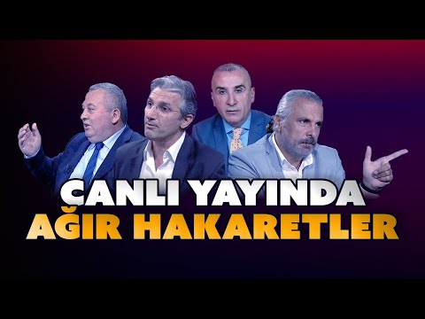 Canlı yayında ağır hakaretler