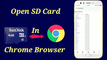 How to Access SD card on Google Chrome (without file manager)Android Mobiles