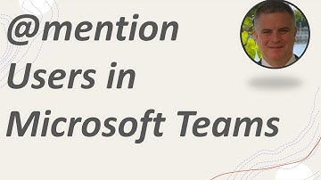 How to mention members in Microsoft Teams Channel Chat (only First Name)