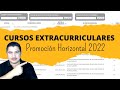 Información sobre los cursos extracurriculares para la Promoción Horizontal 2022