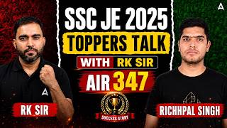 SSC JE 2025 Topper Motivation | AIR 347 | Rishpal Singh's Winning Strategy