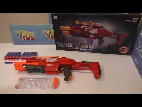 Автоматический бластер BlazeStorm ZC7100 с мягкими пулями на батарейках