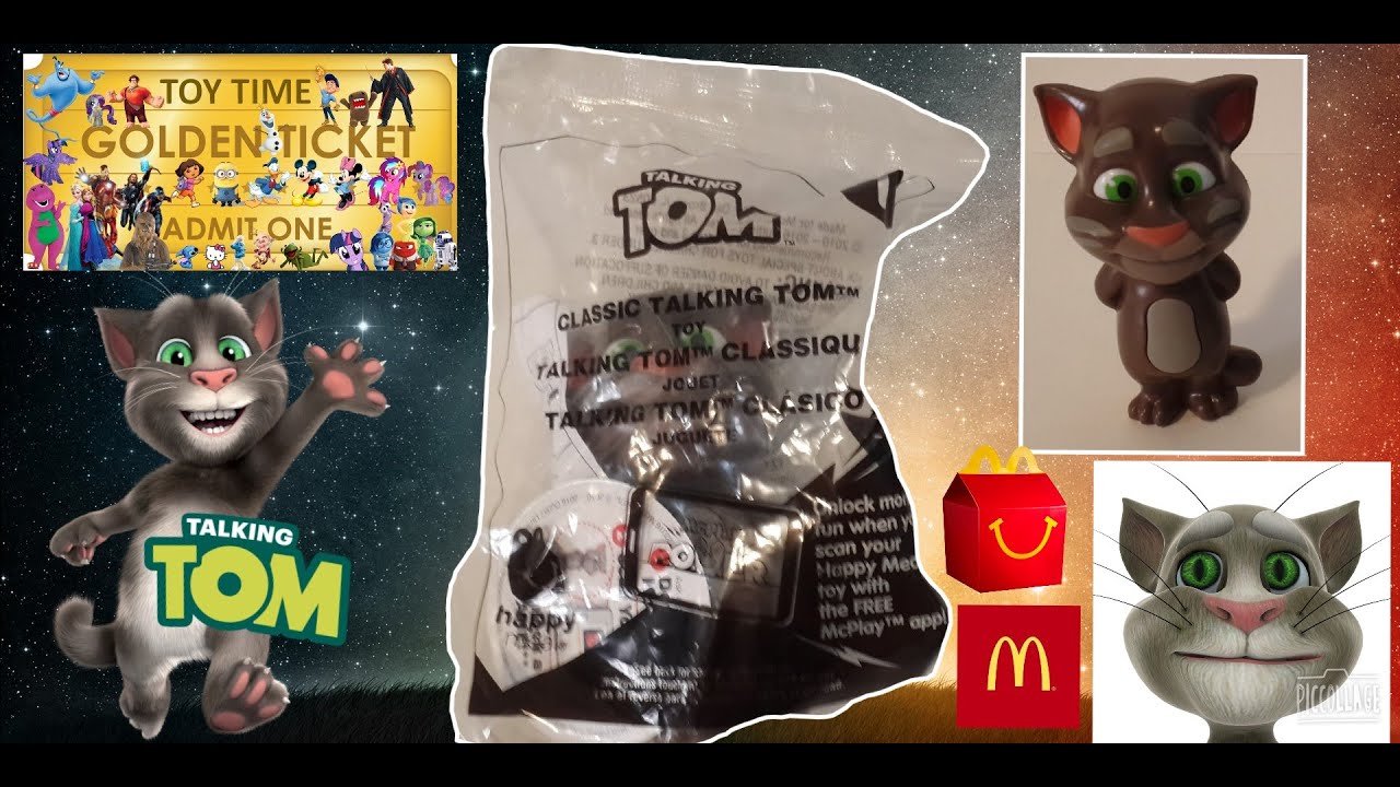Talking Tom Mcdonalds 2016 Happy Meal Toy #1 Brown ORIGINAL Talking Tom Tickets To Toy Time mcdonalds phone number