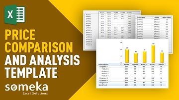 Price Comparison Excel Template for Competitive Analysis